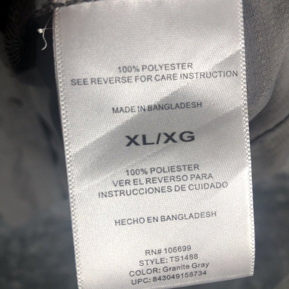 Habit Shirt Mens Extra Large Gray Long Sleeve Vented Fishing Outdoor Upf 40+ - Picture 7 of 16